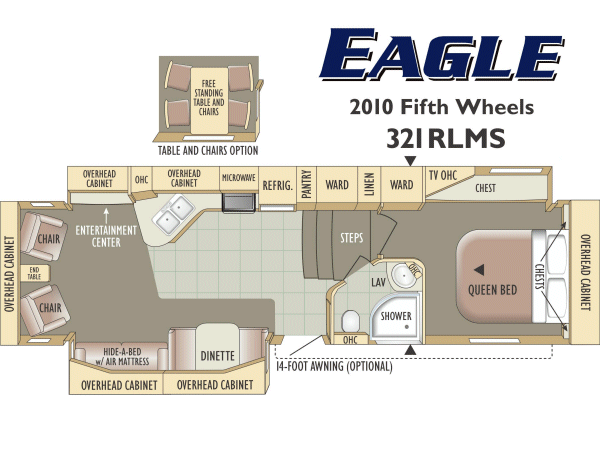 2010 Jayco Eagle 321 RLMS Fifth Wheel Camper