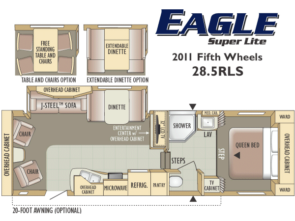 2011 Jayco Eagle Super Lite 28.5 RLS Fifth Wheel Camper