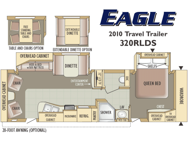 2011 Jayco Eagle 320 RLDS Travel Trailer Camper